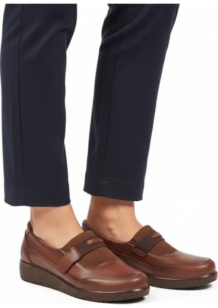 Ayakmod 293127 Z Taba Cilt Kadın Günlük Ayakkabı modelleri