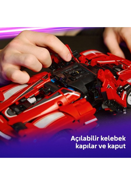 LEGO Technic Ferrari Fxx K 42212 – 10 Yaş ve Üzeri Çocuklar Için Stem'e Ilgi Uyandıran Model Araba Oyuncak Yapım Seti, Spor Araba Tutkunları Için Yaratıcı Hediye Fikri ve Eğitici Oyun (897 Parça) fırsatları