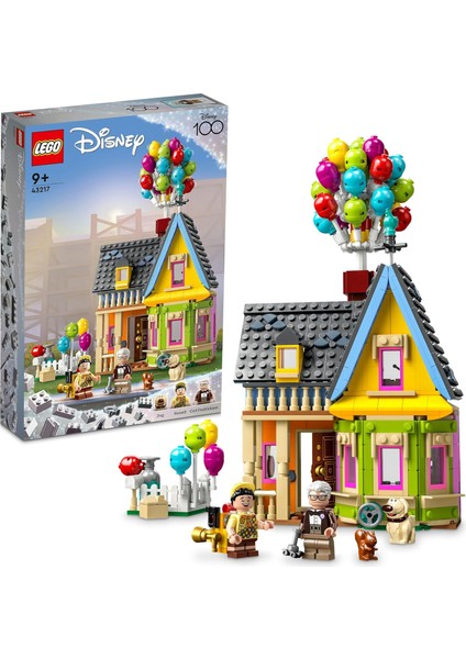 Lego® | Disney Pixar “yukarı Bak” Evi 43217-9 Yaş ve Üzeri Sinemaseverler Için Inşa Edilebilir ve Sergilenebilir Yaratıcı Oyuncak Yapım Seti (598 Parça)