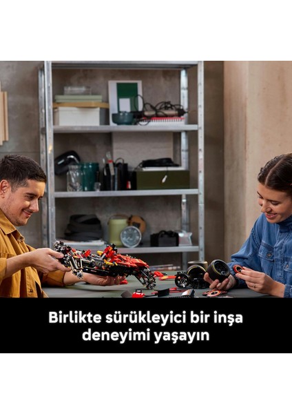 LEGO Technic Ferrari Sf–24 F1 Araba 42207 – Yetişkinler Için 1:8 Ölçekli V6 Motor, Vites Kutusu, Direksiyon ve Drs Içeren Koleksiyonluk Yarış Arabası Modeli Yapım Seti, Hediye Fikri (1361 Parça) fırsatları