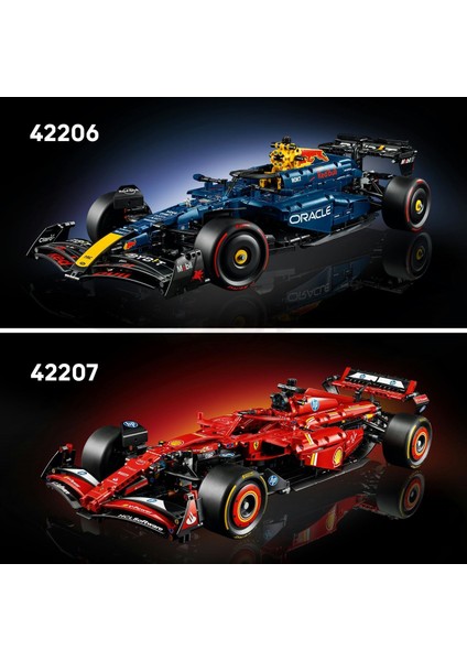LEGO Technic Ferrari Sf–24 F1 Araba 42207 – Yetişkinler Için 1:8 Ölçekli V6 Motor, Vites Kutusu, Direksiyon ve Drs Içeren Koleksiyonluk Yarış Arabası Modeli Yapım Seti, Hediye Fikri (1361 Parça) indirimleri