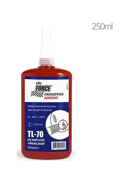 Tl-70 Yüksek Mukavemetli Civata Sabitleyici 250ML