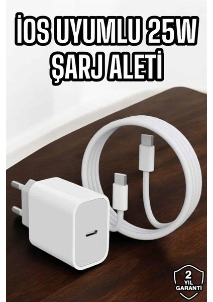 Şarj Aleti Ios 15/15 Pro Max Uyumlu Şarj Adaptörü ve Kablosu fiyatları
