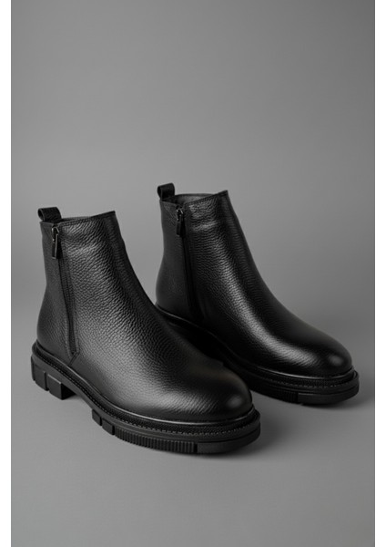 Chelsey Hakiki Deri Çift Fermuarlı Erkek Kışlık Bot fiyatları