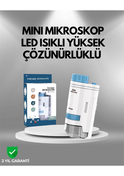 Abs Gövdeli Öğrenci ve Hobi Mikroskobu – Mavi Renk