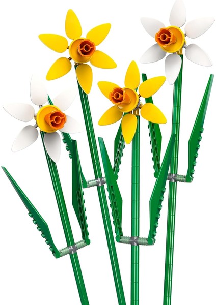 LEGO Botanicals Nergis 40747- Dekoratif, Koleksiyonluk ve Sergilenebilir Çiçek Modeli Yapım Seti (216 Parça) modelleri