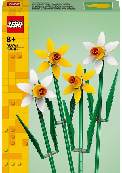 LEGO Botanicals Nergis 40747- Dekoratif, Koleksiyonluk ve Sergilenebilir Çiçek Modeli Yapım Seti (216 Parça) fırsatları