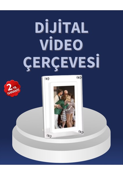 Ses Kontrol Tuşlu 7 Inç Dijital Fotoğraf Çerçevesi – Kolay ve Pratik Kullanım