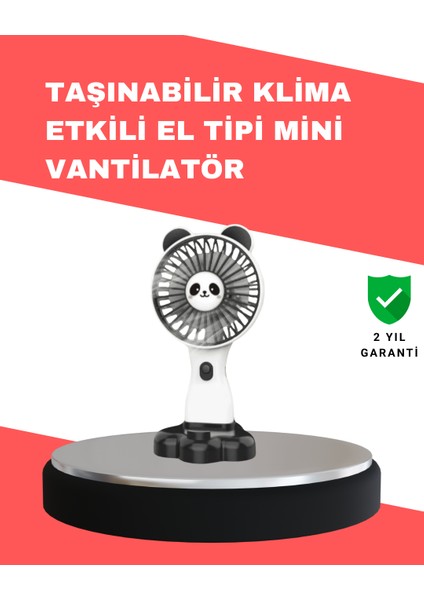Dekoratif Tasarımlı USB Şarjlı El Vantilatörü