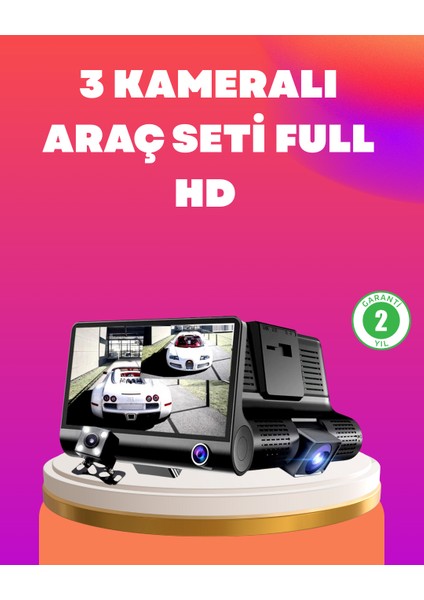 Çift ve Üçlü Lens Seçeneği ile Tüm Açılardan Kayıt Yapan Araç Kamerası