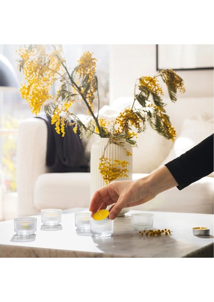 Svartoxbar Kokulu Tealight Mum Sarı 3.5 Saat 30 Adet Mimoza modelleri