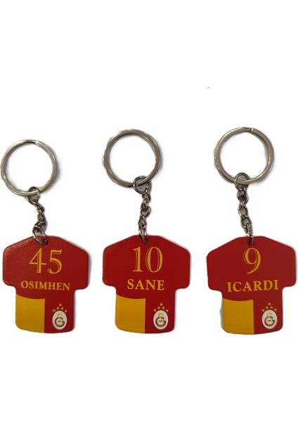 Taraftar Model Metal Anahtarlık (Toplam 3 Adet) AD55825