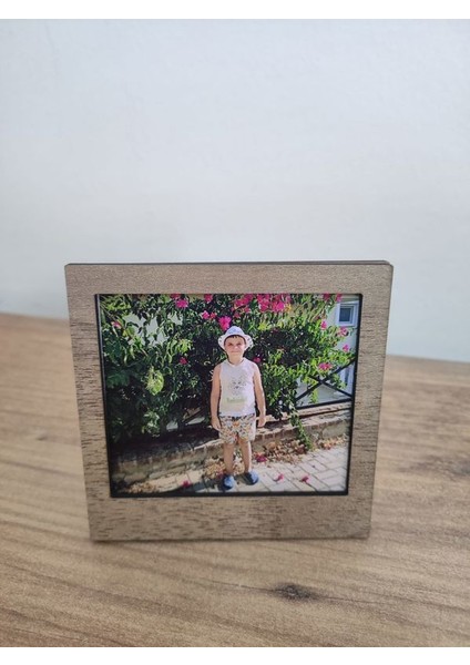 6 Adet Ahşap (Fotoğraf Dahil) Polaroid Mini Fotoğraf Çerçevesi - 9X9CM Masa Üstü Çerçeve fırsatları