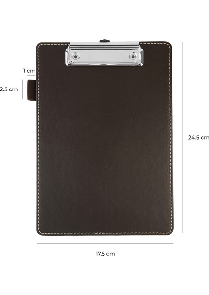 Sekreterlik,a5 Küçük Boy,kapaksız,a5 Clipboard Vegan Suni DERI,17,5X24,5 Cm.,kahverengi modelleri