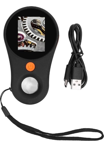 Type-c Şarjlı 2 inç Ekranlı 8 Ledli 500x Dijital Mini Mikroskop