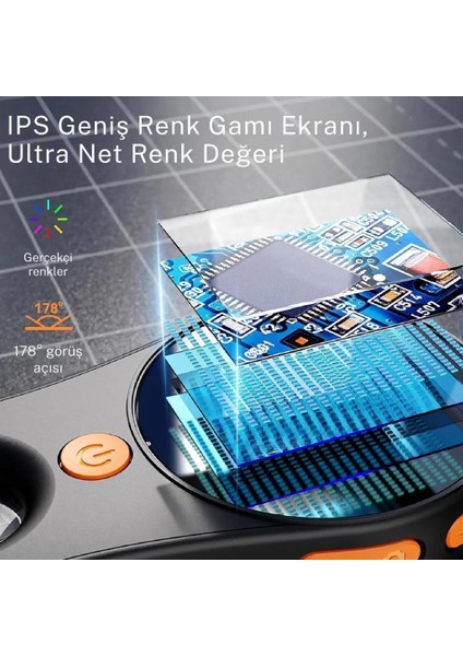 Type-c Şarjlı 2 inç Ekranlı 8 Ledli 500x Dijital Mini Mikroskop fırsatları