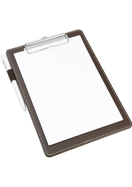 Sekreterlik,a5 Küçük Boy,kapaksız,a5 Clipboard Vegan Suni DERI,17,5X24,5 Cm.,kahverengi