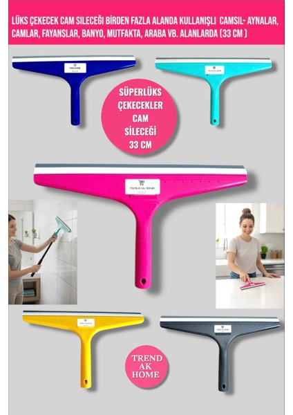 Lüks Çekecek Cam Sileceği-Aynalar,camlar,fayanslar,banyo,mutfakta,araba Vb. Alanlarda (33 cm 1 Adet) fiyatları