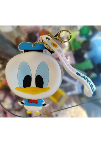 Çok Amaçlı Fermuarlı Silikon Mini Cüzdan Anahtarlık AD98100