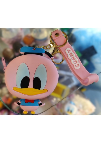 Çok Amaçlı Fermuarlı Silikon Mini Cüzdan Anahtarlık AD98100