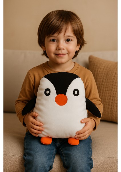 Lumo Penguen Peluş Yastık – Sevimli Penguen Oyuncak Yumuşacık Dokulu - Uyku Arkadaşı ve Hediyelik fırsatları