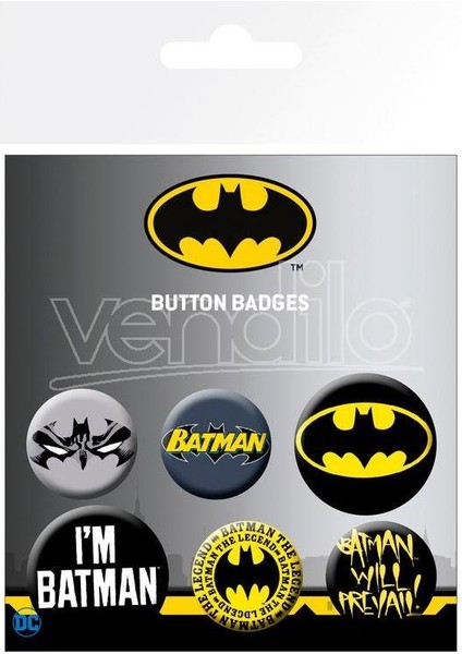 Dc Comıcs - Badge Pack – Batman Comics X4 Rozet- Pin - BP0733