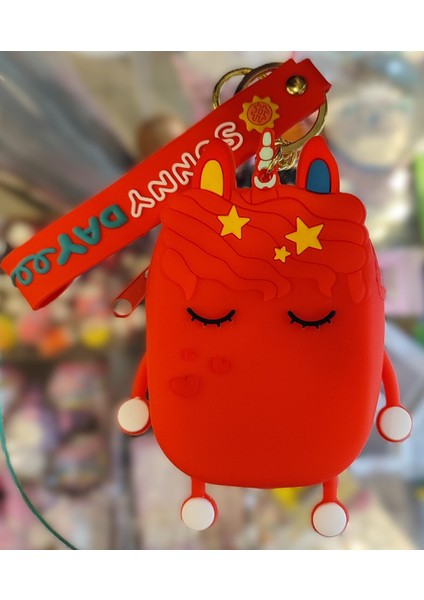 Çok Amaçlı Fermuarlı Silikon Mini Cüzdan Anahtarlık AD98100