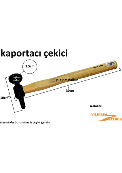Kaportacı Çekiç Kaportacı Çekici Sivri Kafa Yuvarlak Baş Siyah fiyatları