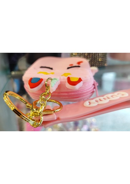 Çok Amaçlı Fermuarlı Silikon Mini Cüzdan Anahtarlık AD98100 fiyatları