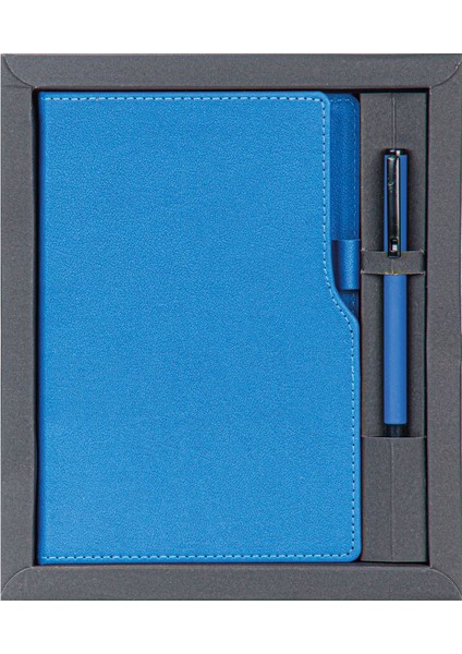 Karabük Hediyelik Set. Lacivert Defter ve Lacivert Kalem.