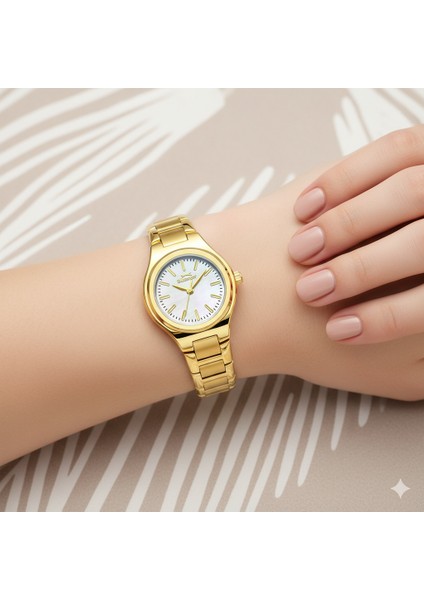 SL.09.2474.3.02 Kadın Kol Saati | 24 mm Inci Kadranlı Altın Şıklığı fiyatları