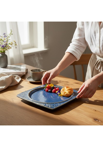 Livelli Rhea 25 cm Porselen Kare Servis Tabağı 6 Adet fiyatları