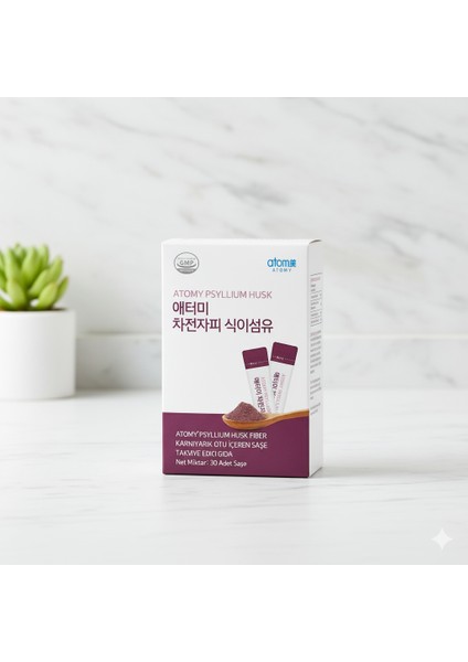 Psyllium Husk Fiber Karnıyarık Otu Içeren Saşe Takviye Edici Gıda