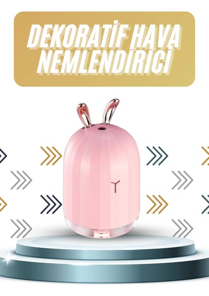 LED Işıklı Hava Nemlendirici Buhar Makinesi Dekoratif Aromaterapi