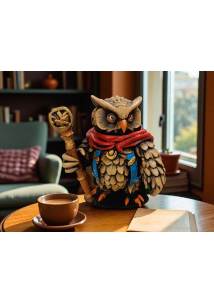 Mage (Büyücü) - 3D Figür Baykuş - Mysterious Owls - 001 fiyatları