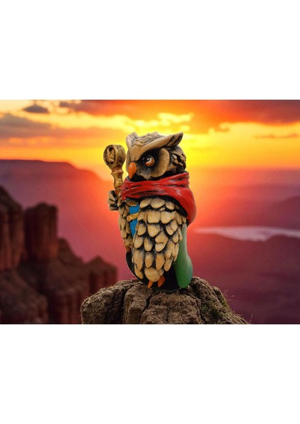 Mage (Büyücü) - 3D Figür Baykuş - Mysterious Owls - 001 indirimleri