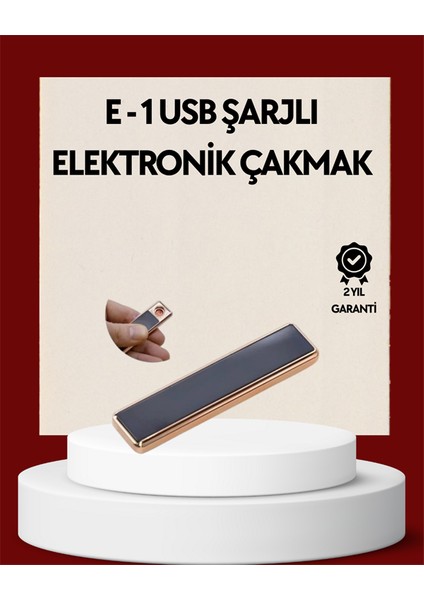 Plazma Ark Teknolojili Elektrikli Çakmak – Dokunmatik, LED Göstergeli, Şarj Edilebilir