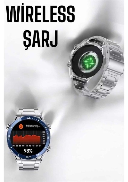 Akıllı Saat Yeni Nesil 2024 Model Metal Kordonlu Bluetooth Bağlantılı modelleri