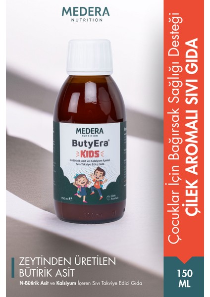 ButyEra Kids N-Bütirik Asit ve Kalsiyum İçeren Sıvı Takviye Edici Gıda(150ml)