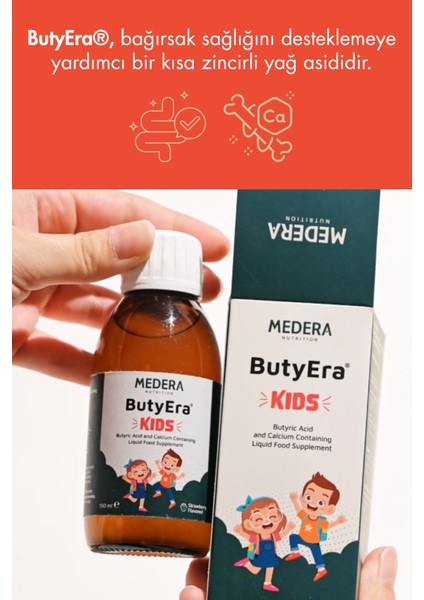 ButyEra Kids N-Bütirik Asit ve Kalsiyum İçeren Sıvı Takviye Edici Gıda(150ml) fırsatları