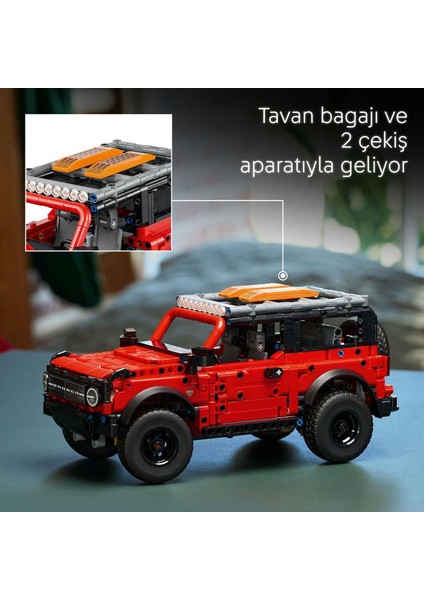 LEGO Technic Ford Bronco Suv 42213 – 9 Yaş ve Üzeri Araç Seven Çocuklar Için Stem Odaklı Model Araba Oyuncak Yapım Seti, Araba Tutkunlarına Yaratıcı Hediye Fikri ve Eğitici Oyun Deneyimi (943 Parça) indirimleri