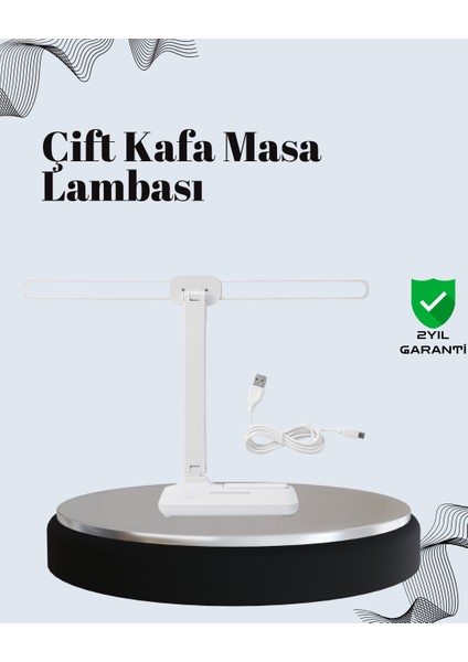Ayarlanabilir Açıya Sahip Masa Lambası | Kademeli Işık Seviyesi, Modern ve Kompakt Tasarım