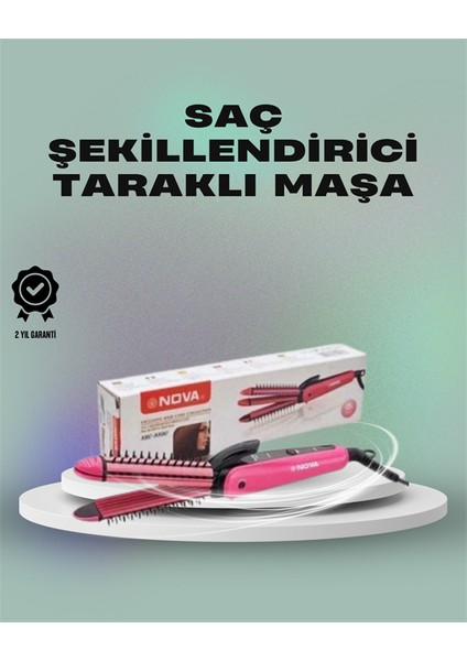 Isı Koruyucu ve Sabitleyici Özellikli Profesyonel Saç Maşası