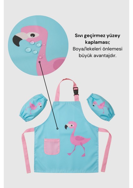 Sıvı Geçirmez Çocuk Aktivite Önlüğü ve Kollukları – 2-10 Yaş, Ayarlanabilir Boyama Önlüğü modelleri