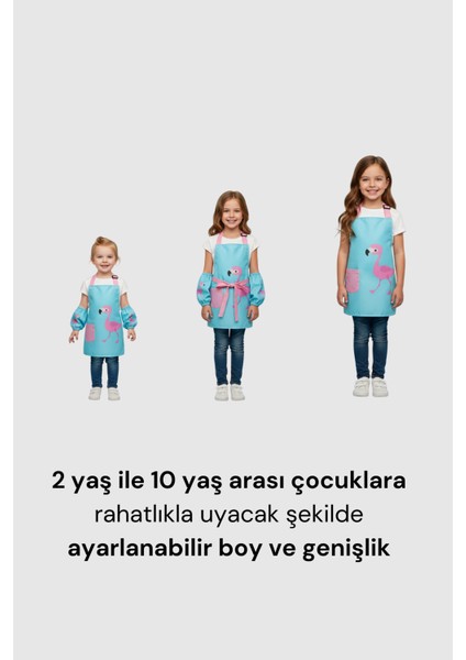 Sıvı Geçirmez Çocuk Aktivite Önlüğü ve Kollukları – 2-10 Yaş, Ayarlanabilir Boyama Önlüğü fırsatları