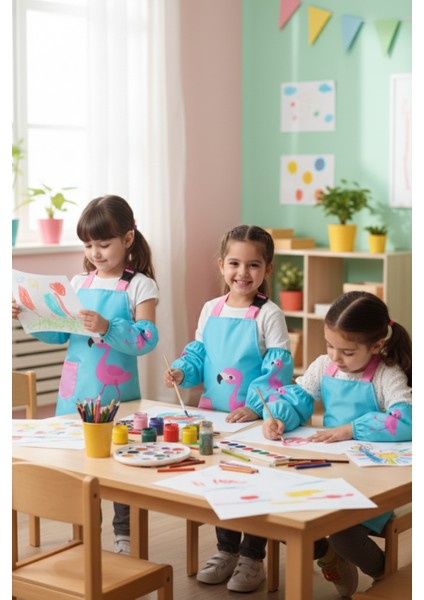 Sıvı Geçirmez Çocuk Aktivite Önlüğü ve Kollukları – 2-10 Yaş, Ayarlanabilir Boyama Önlüğü indirimleri