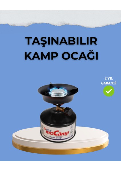 Kompakt ve Hafif Kamp Ocağı Seti Gaz Tüplü