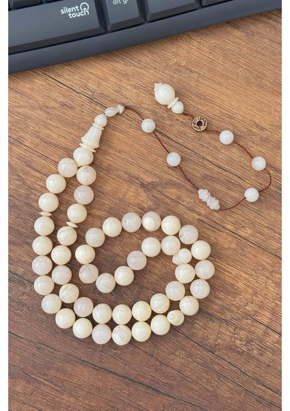 Krem Renk 45 Taneli Özel Seri Bakalit Sıkma Tesbih