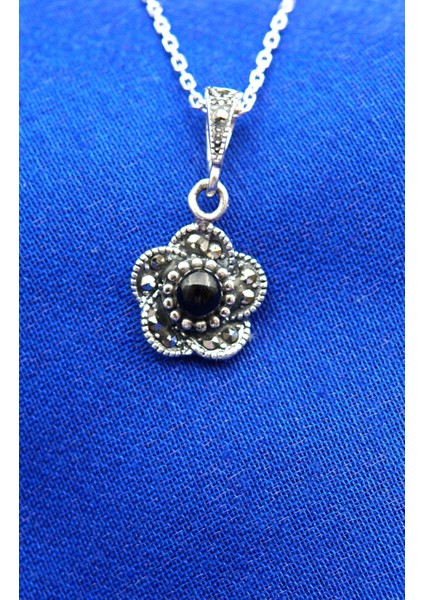 925 Ayar Kadın Oltu Taşı Kadın Kolye SK000113 fiyatları