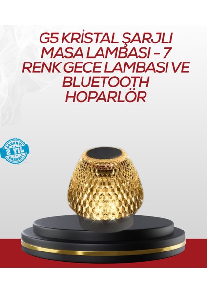 Dokunmatik Işıklı Kablosuz Bluetooth Hoparlör 5W